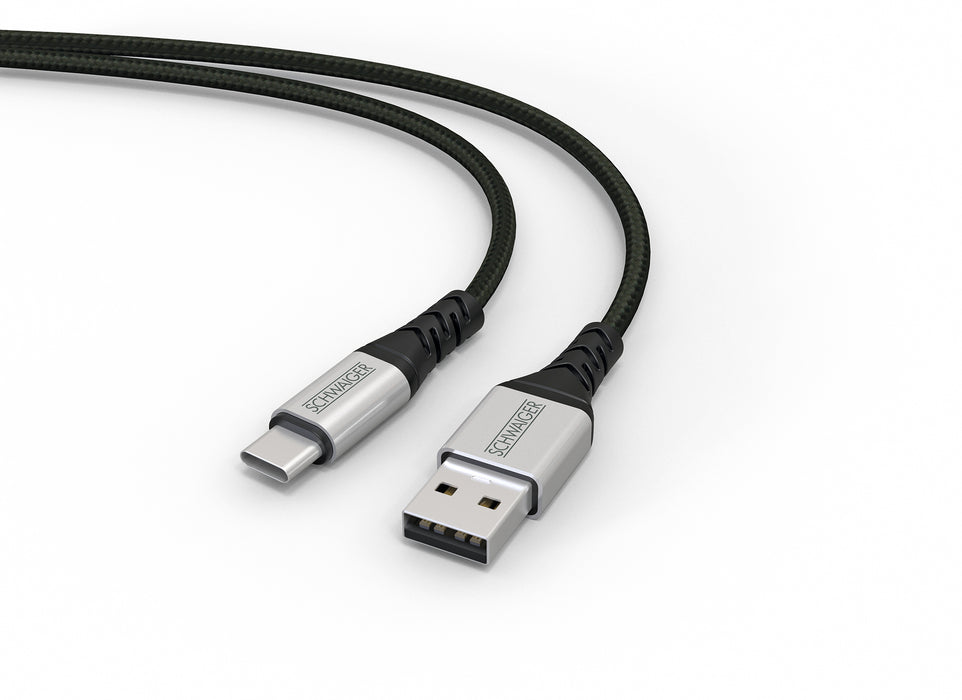 Schwaiger USB-C auf USB-A Kabel extrem reißfest 1,2 m Exklusive Angebote