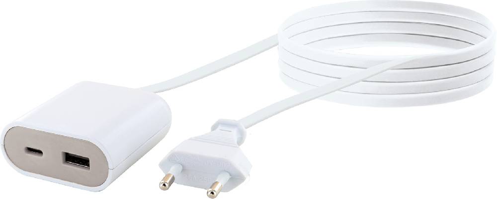 Schwaiger Ladegerät-Verlängerung 2,5 m USB-A + USB-C Neuheiten