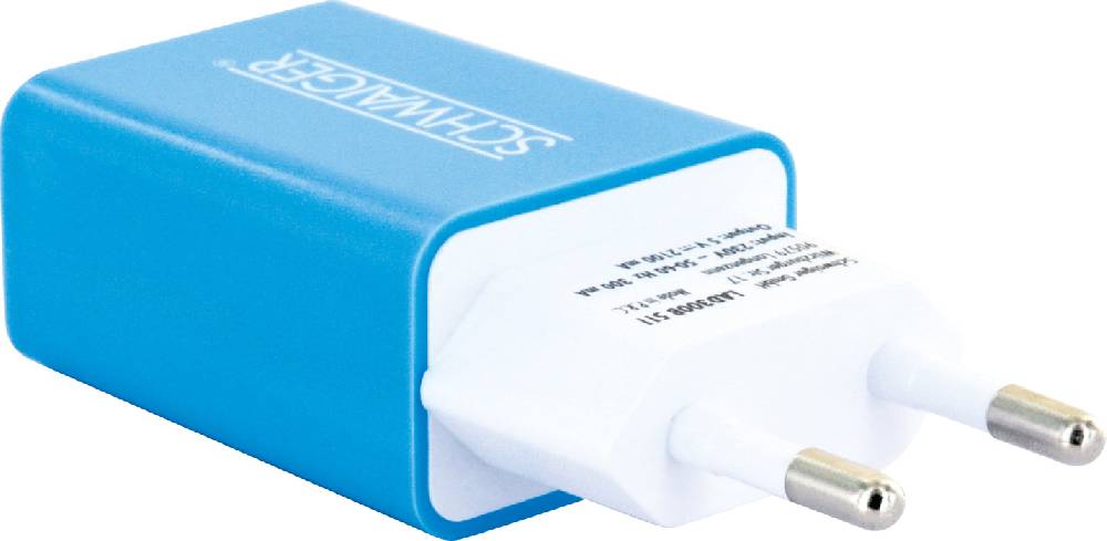 Schwaiger Ladegerät USB 2.0 A Pink/Blau Tägliche Deals