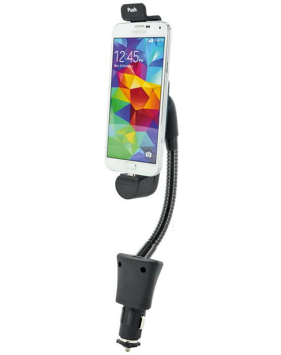 Schwaiger KFZ Smartphone Halterung mit Ladefunktion Micro-USB