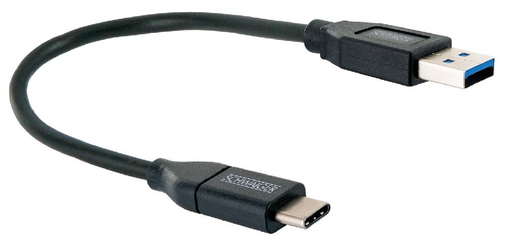 Schwaiger USB-C auf USB-A Kabel 0,5 m Super Sparpreis