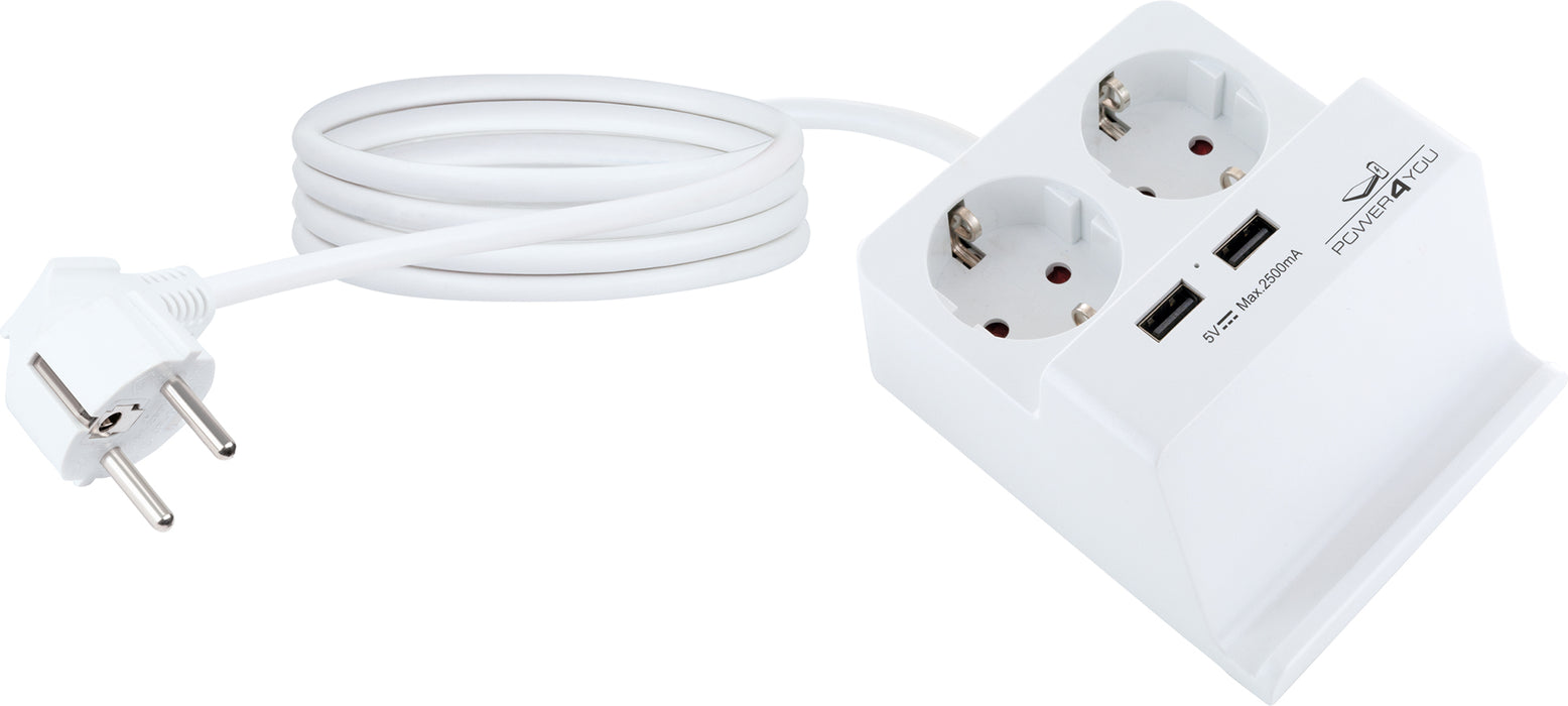 Schwaiger Smartphone-Halter mit 2x Steckdose + 2x USB 2.0 A Bis zu 60% Rabatt