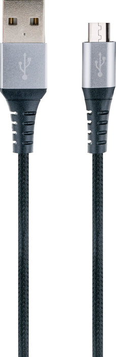 Schwaiger Micro-USB auf USB-A Kabel extrem reißfest 1,2 m