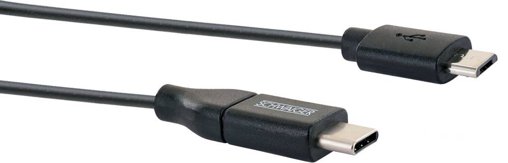 Schwaiger USB-C auf Micro-USB Kabel 1 m Günstiger Verkauf
