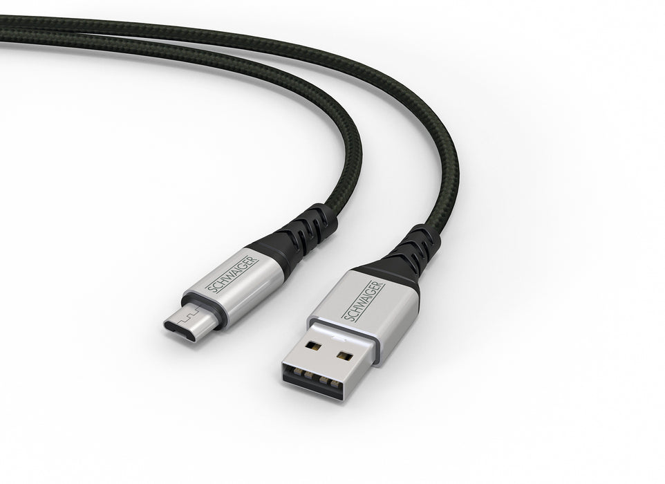 Schwaiger Micro-USB auf USB-A Kabel extrem reißfest 1,2 m Großer Ausverkauf