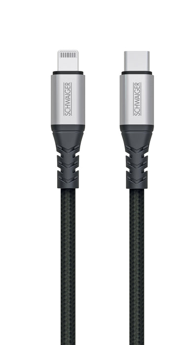 Schwaiger USB-C auf USB-C/Lightning Kabel extrem reißfest 1,2 m Flash Sale