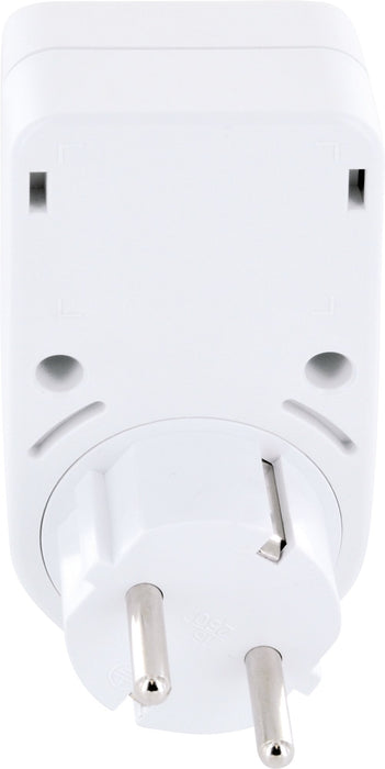 Schwaiger Steckdosenadapter mit 2 USB-A Slots 360° drehbar Sonderangebote