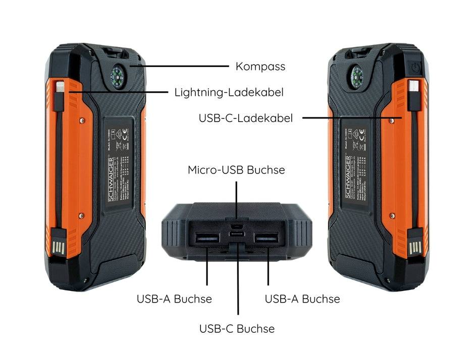 Schwaiger Solar Powerbank 10.000 mAh Super Sparpreis