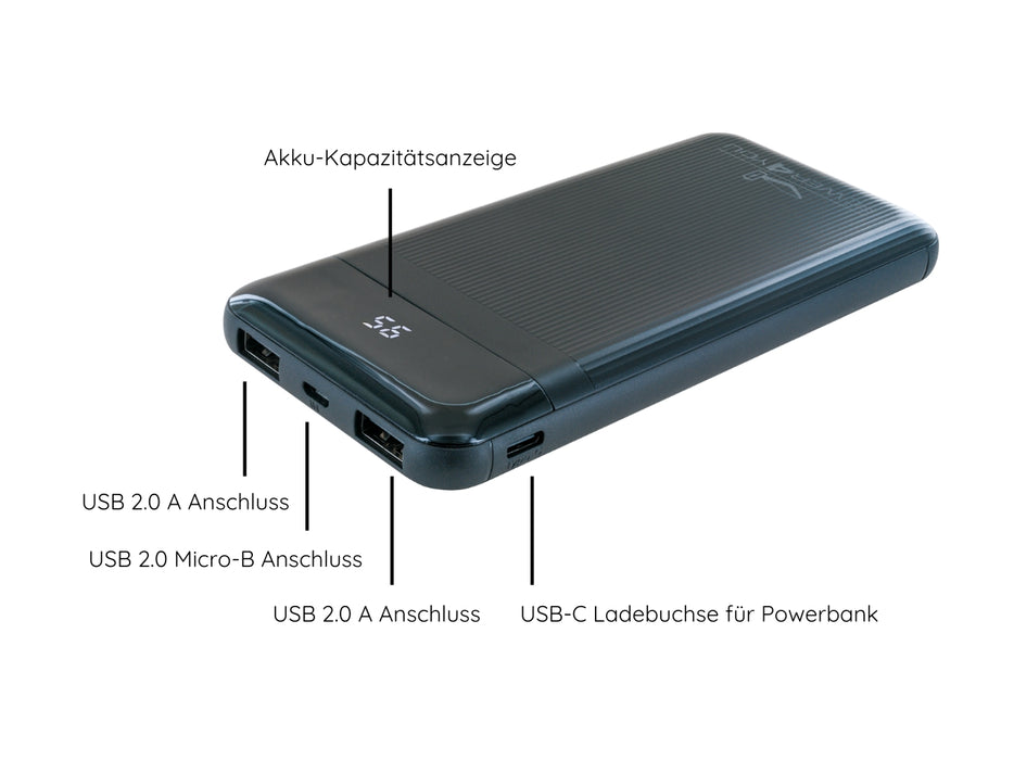 Schwaiger Powerbank mit Kapazitätsanzeige 10000 mAh Wochenangebot