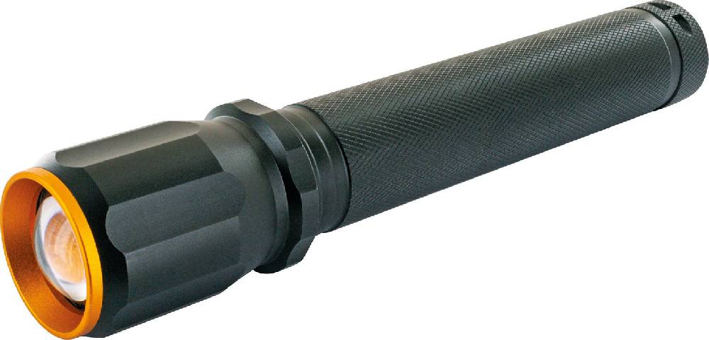 Schwaiger Taschenlampe mit Zoomfunktion Aluminium eloxiert