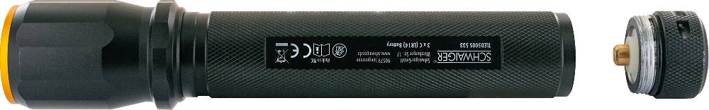 Schwaiger Taschenlampe mit Zoomfunktion Aluminium eloxiert Letzte 3 Tage