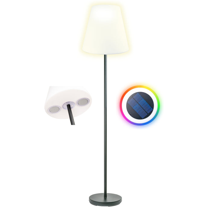 Schwaiger Solar-Stehleuchte mit Lautsprecher 1,5 m RGB Letzte 2 Tage