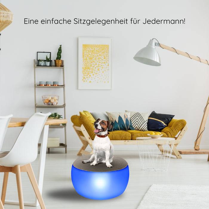 Schwaiger Sitzhocker aufblasbar mit Leuchteinheit Nur für heute