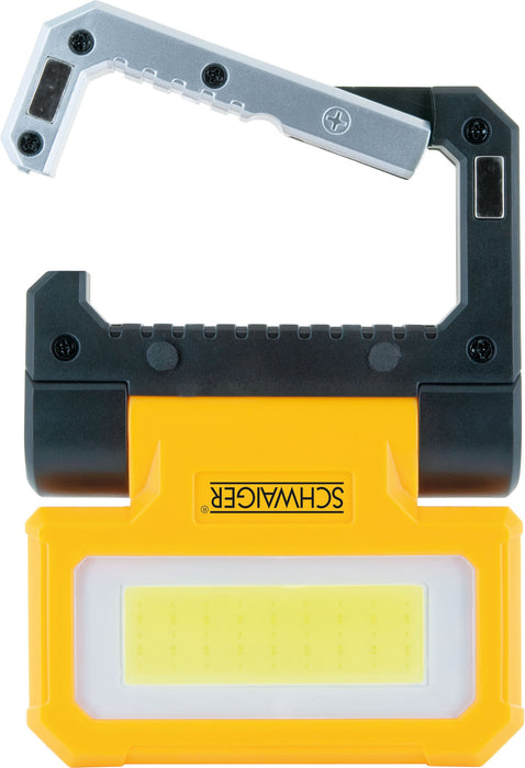 Schwaiger Arbeitsleuchte mit COB-LED Strahler und Taschenlampe Kostenloser Versand international