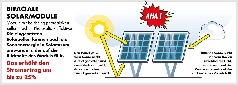 Schwaiger Solaranlage 2er Set bifazial Full Black 1000Wp Im Verkauf