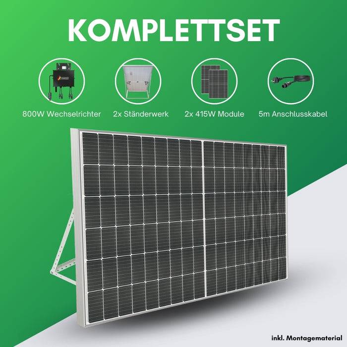 Schwaiger Solaranlage 2er Set 830Wp 50% Rabatt für begrenzte Zeit
