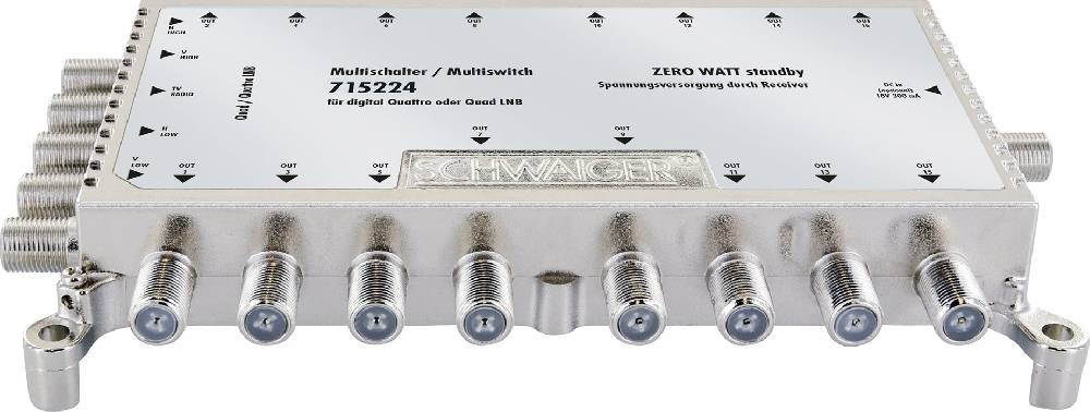 Schwaiger SAT Multischalter 5/16 mit Netzteil Großer Ausverkauf