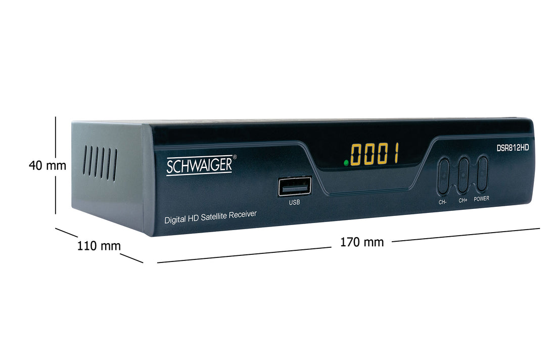 Schwaiger SAT-Receiver digital FULL HD FTA vorprogrammiert Begrenztes Angebot