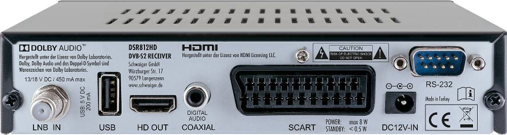 Schwaiger SAT-Receiver digital FULL HD FTA vorprogrammiert Begrenztes Angebot