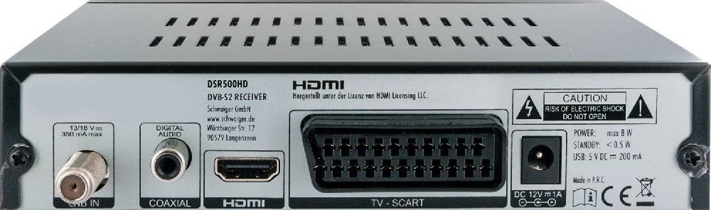 Schwaiger SAT-Receiver digital FULL HD FTA vorprogrammiert Exklusivangebot