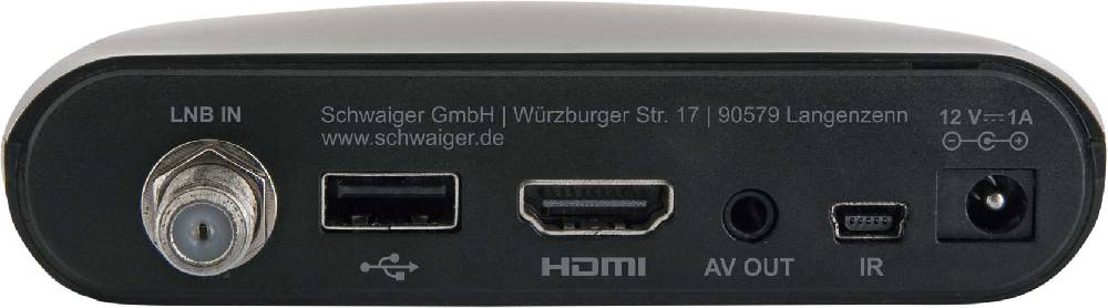 Schwaiger SAT-Receiver digital FULL HD FTA vorprogrammiert Black Friday