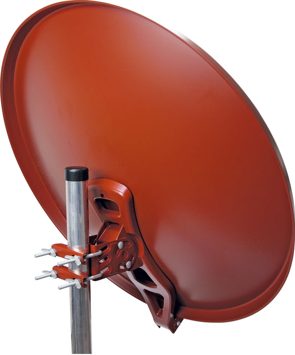 Schwaiger Satellitenanlage Set Ziegelrot Aluminium 88 cm Lagerräumung