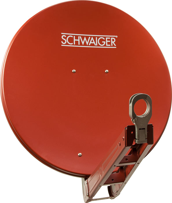 Schwaiger Satellitenanlage Set Ziegelrot Aluminium 75 cm Heißer Verkauf
