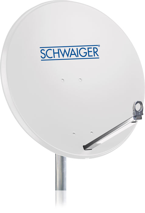 Schwaiger Satellitenanlage Set Weiß Aluminium 75 cm Neueste Mode