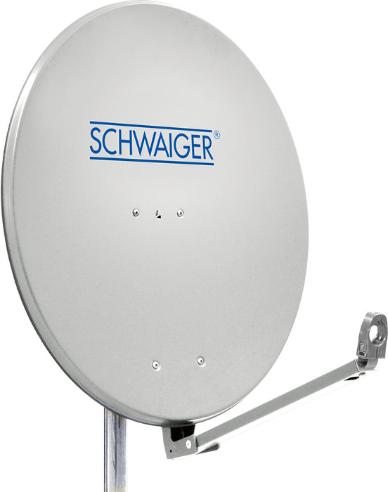 Schwaiger Satellitenanlage Set Weiß Aluminium 88 cm Online Outlet