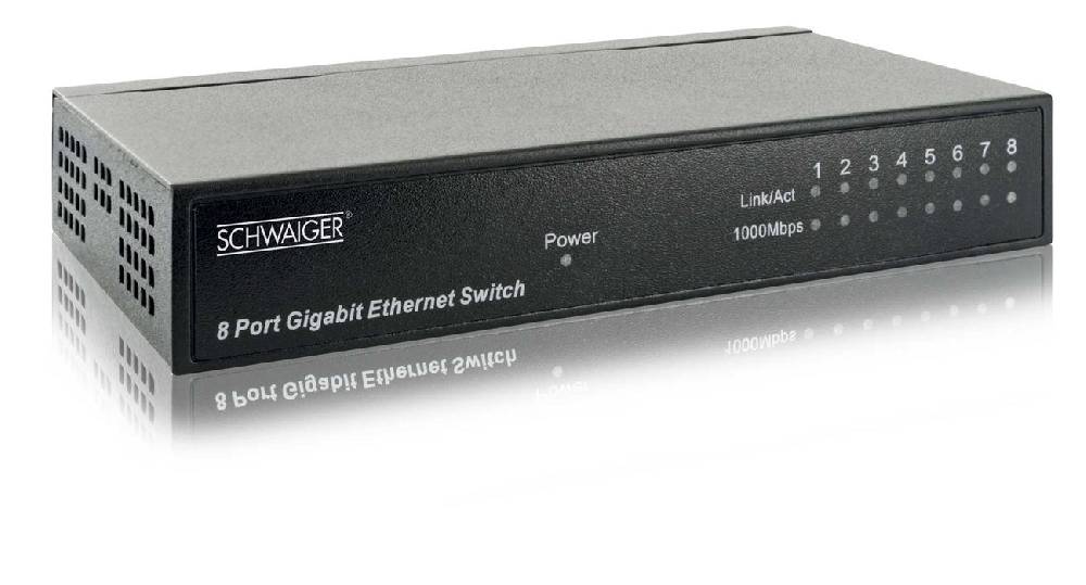 Schwaiger 8-Port Netzwerk Switch
