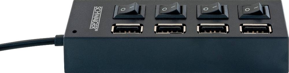 Schwaiger USB Hub, 4-fach Letzter Tag