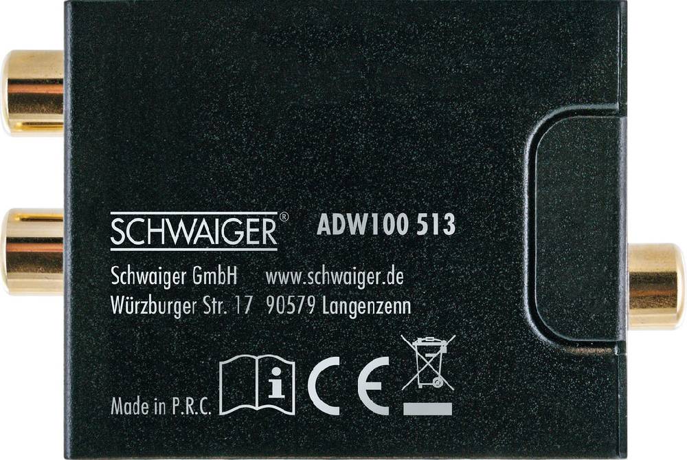 Schwaiger Analog zu Digital Audio Konverter Schlussverkauf