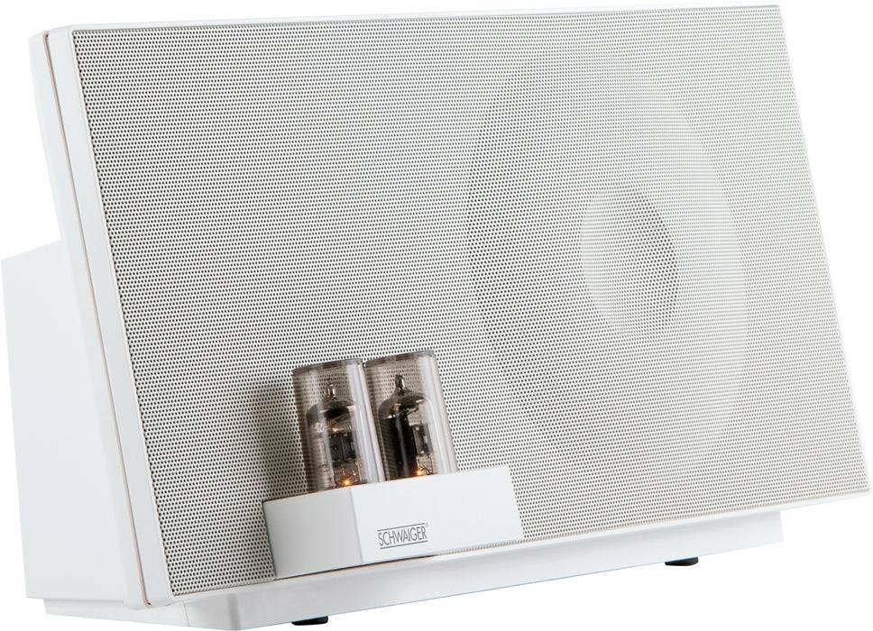 Schwaiger Hybrid Hi-Fi Lautsprechersystem mit Vakuum Röhrenverstärker (Bluetooth, NFC, AUX, USB, etc.) Blitzverkäufe