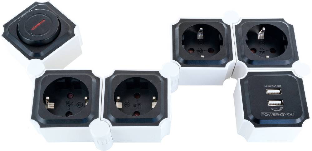 Schwaiger Flexible Steckdosenleiste Fabrikladen