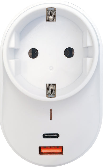 Schwaiger Steckdosenadapter mit USB-C + USB-A Slot 230V Günstig kaufen
