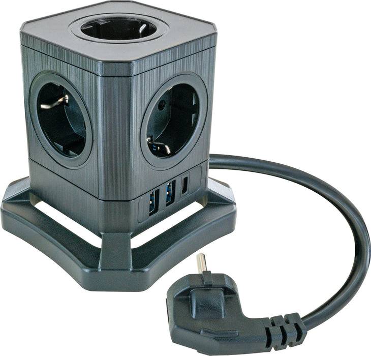 Schwaiger Ladeblock 5fach mit USB-C/A schaltbar Flash Sale