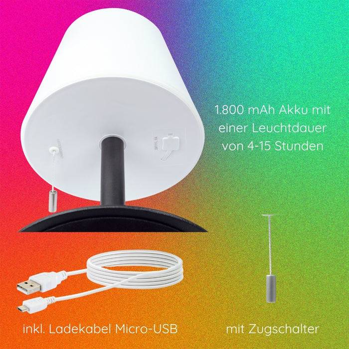 Schwaiger Solar-Tischleuchte mit Zugschalter Lagerräumung