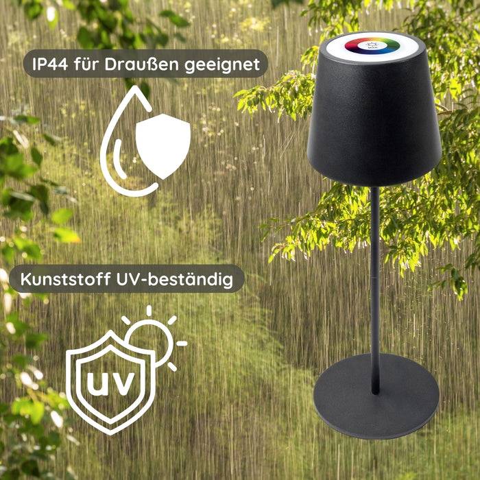 Schwaiger RGB LED Tischleuchte mit Touchsteuerung Räumungsverkauf