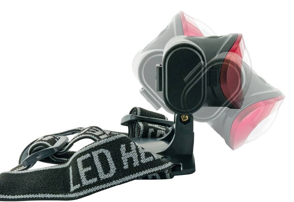 Schwaiger Stirnlampe mit Kopfband & 3 Betriebsmodi Rot Kostenlose Rückgabe