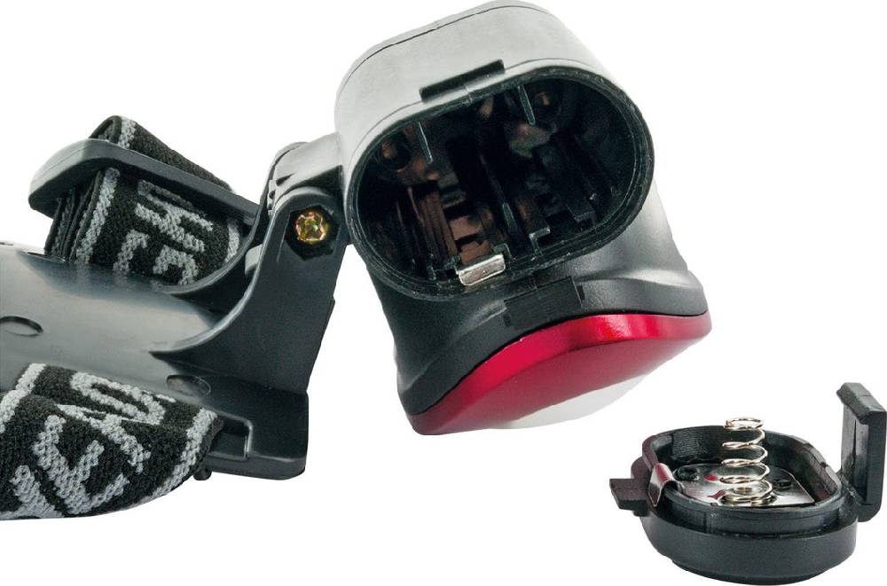 Schwaiger Stirnlampe mit Kopfband & 3 Betriebsmodi Rot Kostenlose Rückgabe