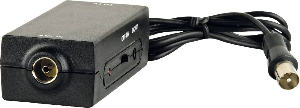 Schwaiger Zimmerantenne aktiv DVB-T2 VHF UHF schwarz Rabatt