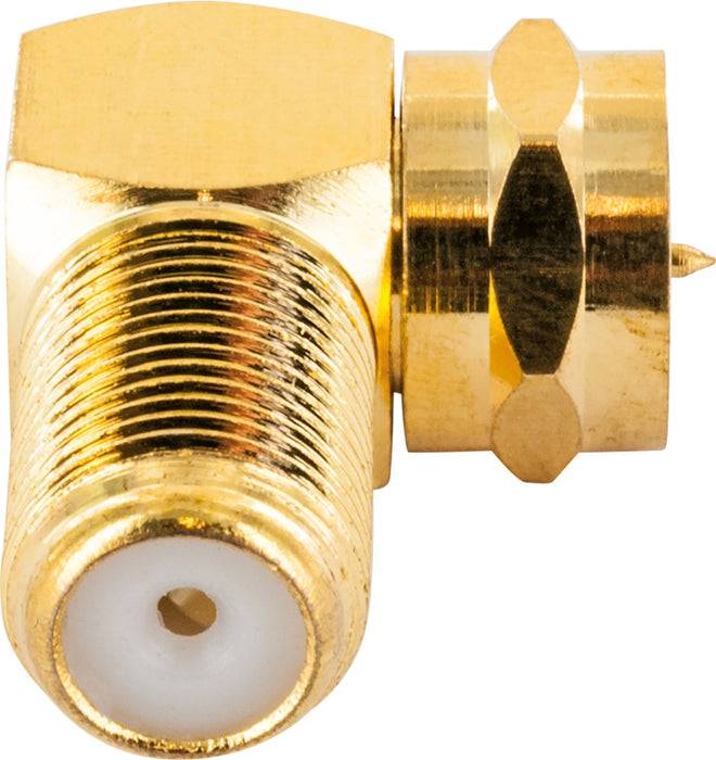 Schwaiger Winkeladapter F-Stecker auf F-Buchse gold Günstig kaufen