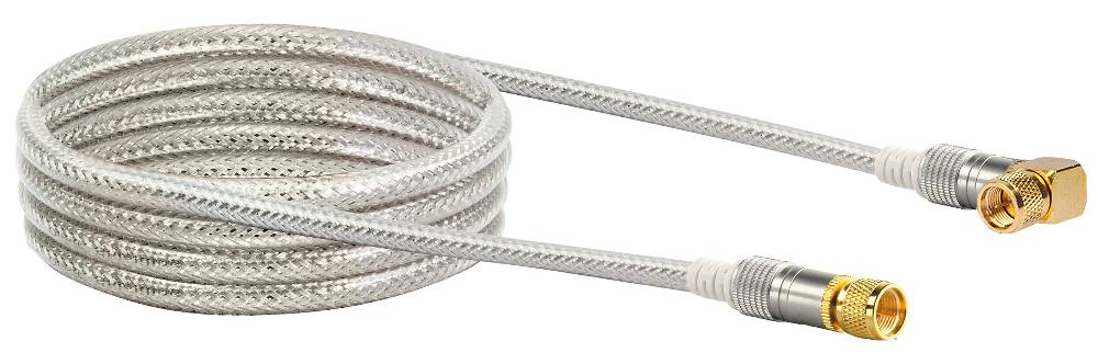 Schwaiger SAT-Anschlusskabel mit F-Winkelstecker 1,5 - 10 m 110 dB Großer Ausverkauf