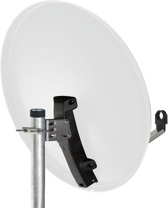 Schwaiger Satellitenschüssel Stahl Weiß/Rot/Anthrazit 75 cm Begrenztes Angebot
