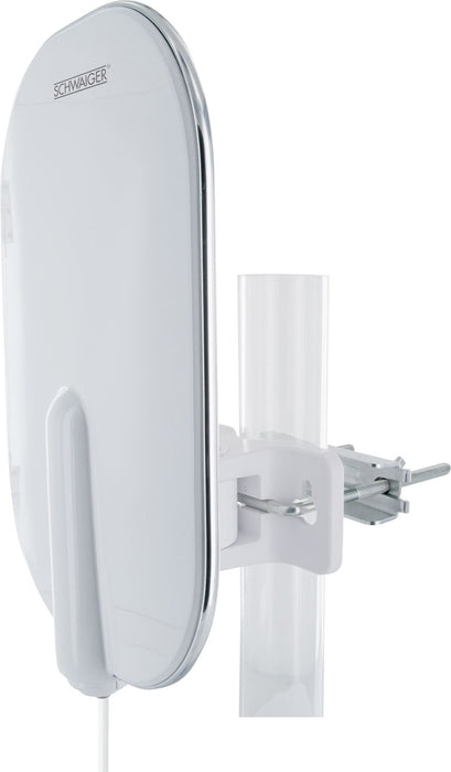Schwaiger Außenantenne aktiv DVB-T2 UHF mit Mastbefestigung Lagerräumung