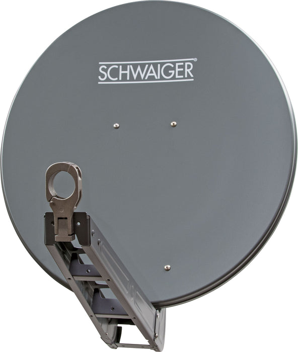 Schwaiger Satellitenschüssel Aluminium Weiß/Rot/Anthrazit 75 cm Neueste Mode