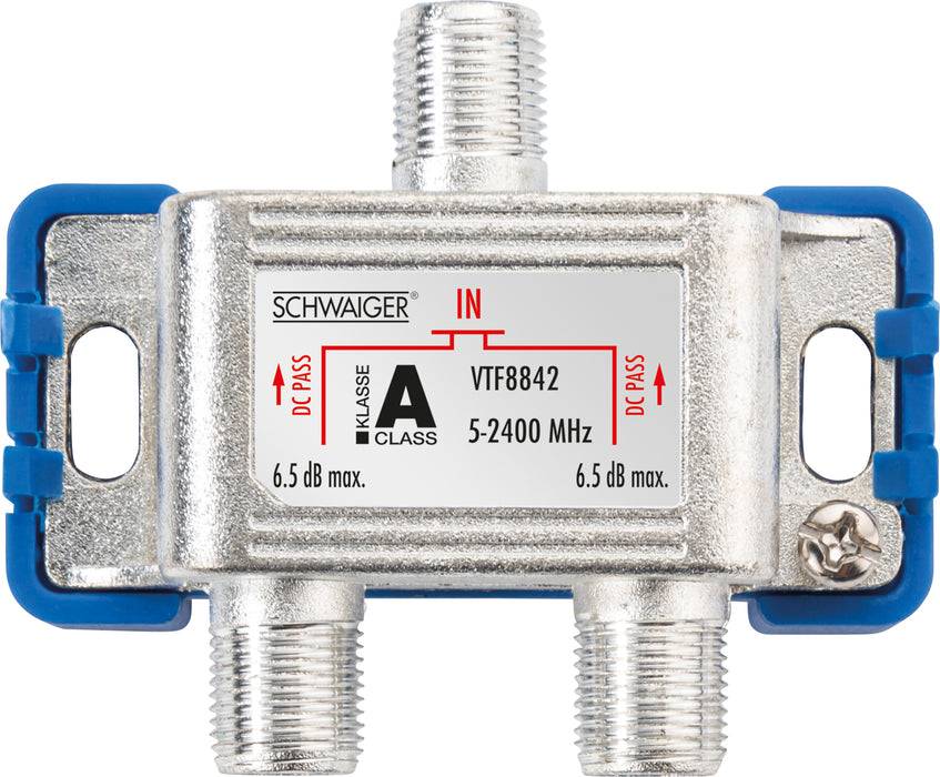 Schwaiger Verteiler 2-fach für SAT-, Antennen- und Kabelanlagen 5 dB Super Sparpreis