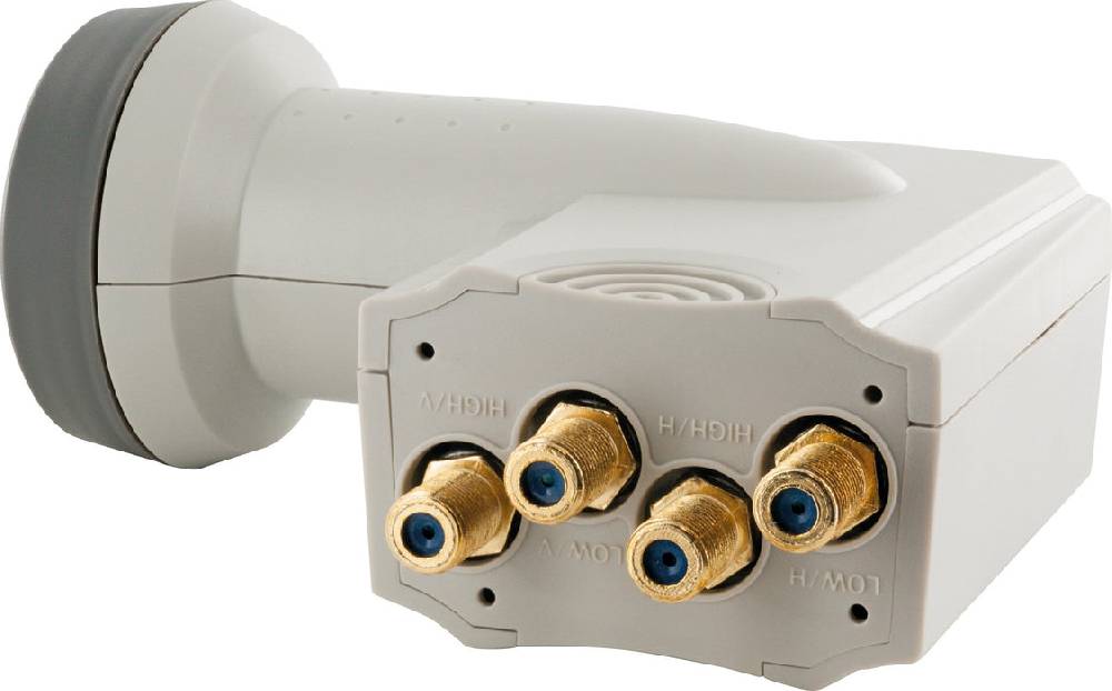 Schwaiger Quattro LNB digital SUN PROTECT hellgrau JETZT KAUFEN