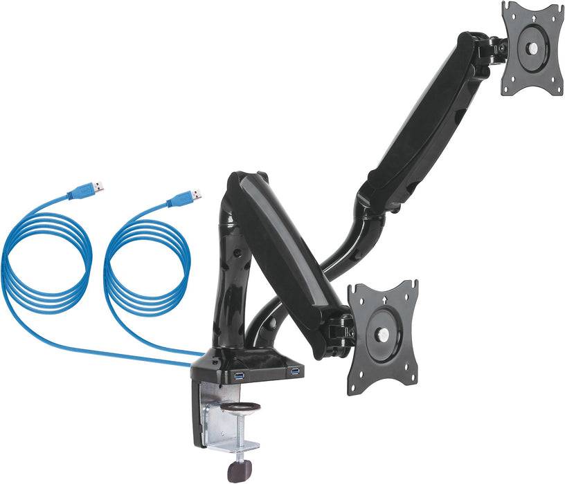 Schwaiger Monitor Tischhalter "FULL MOTION 2" für 2 Monitore bis 29 Zoll Sonderangebot der Fabrik