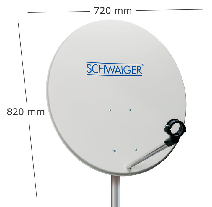 Schwaiger Satellitenschüssel Stahl Weiß 72 cm Blitzverkäufe